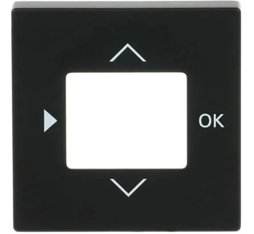 Zentralplatte für timer und Thermostat schwarz matt (6435-885)