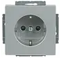 Schuko-Steckdose erhöhtem Berührungsschutz Future Linear alusilber matt (20 EUCKS-83)