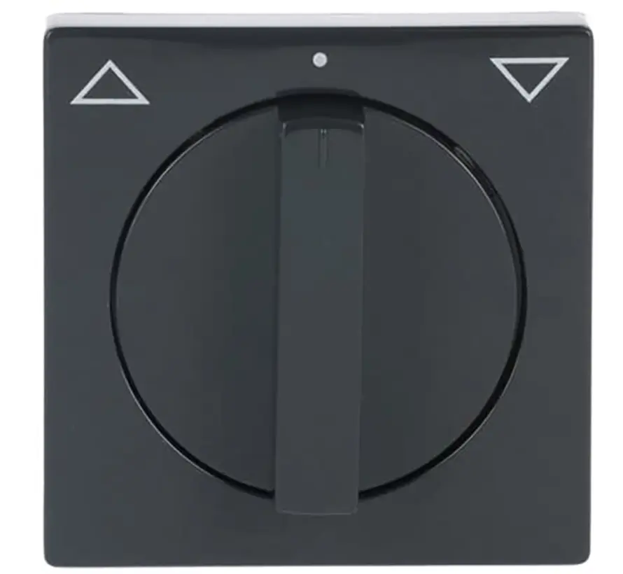 Drehbedienaufsatz Jalousie- und Zeitschalter anthrazit glänzend (1740-81)