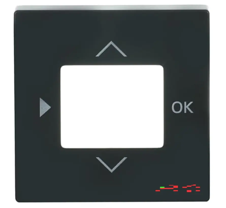 Zentralplatte für timer und Thermostat Future Linear anthrazit glänzend (6435-81)