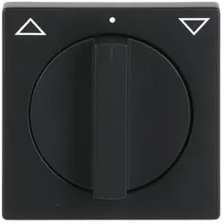 Busch-Jaeger Drehbedienaufsatz Jalousie- und Zeitschalter Future Linear schwarz matt (1740-885)