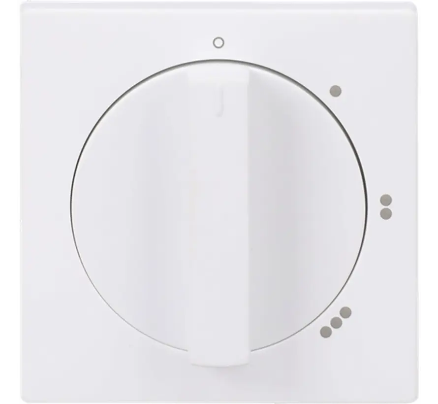 Drehbedienaufsatz Dreistufenschalter mit Nulllstellung Future Linear studioweiß matt (2542 DR/01-884)