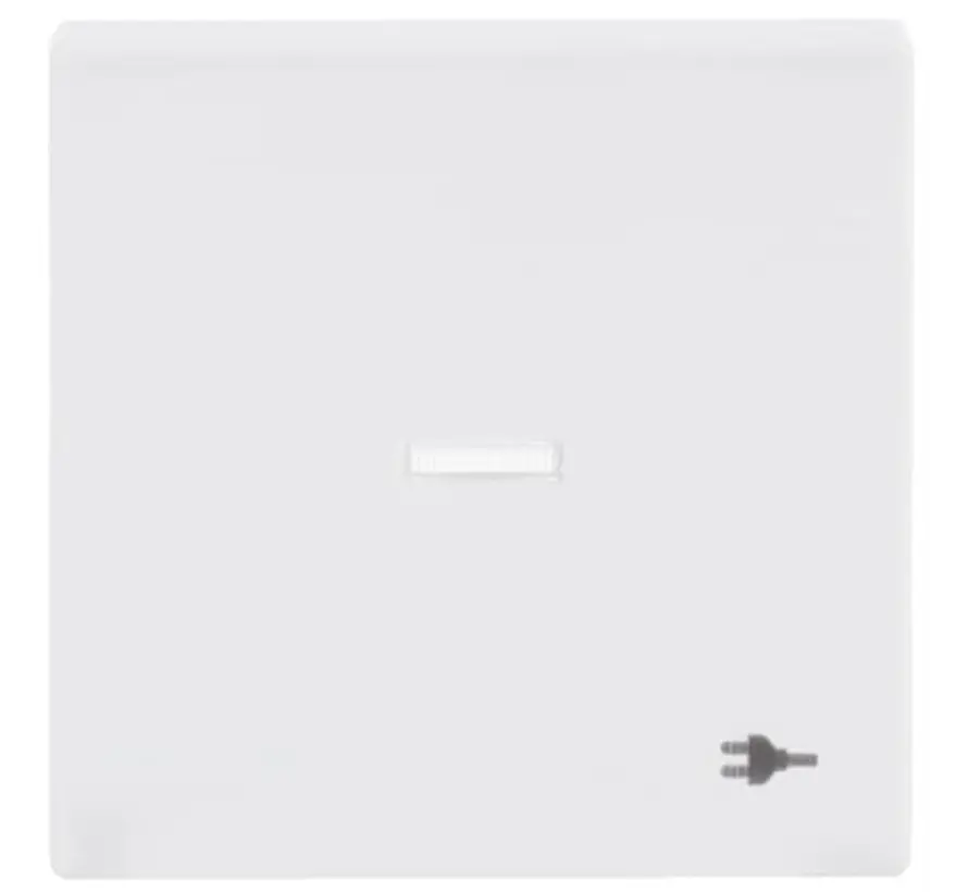 Wippe Kontrollfenster symbol Stecker Future Linear studioweiß glänzend (1789 ST-84)