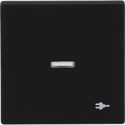 Busch-Jaeger Wippe Kontrollfenster symbol Stecker Future Linear schwarz matt (1789 ST-885)