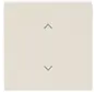 Wippe 1-fach mit Pfeilsymbole für Bedienaufsatz flex Future Linear creme glänzend (6232-10-82)