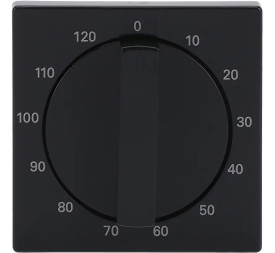 Drehbedienaufsatz Zeitschalter 120 Minuten Future Linear anthrazit glänzend (1771-81-103)