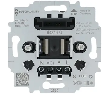 Busch-Jaeger e-contact-Einsatz flex 1-fach (64814 U)