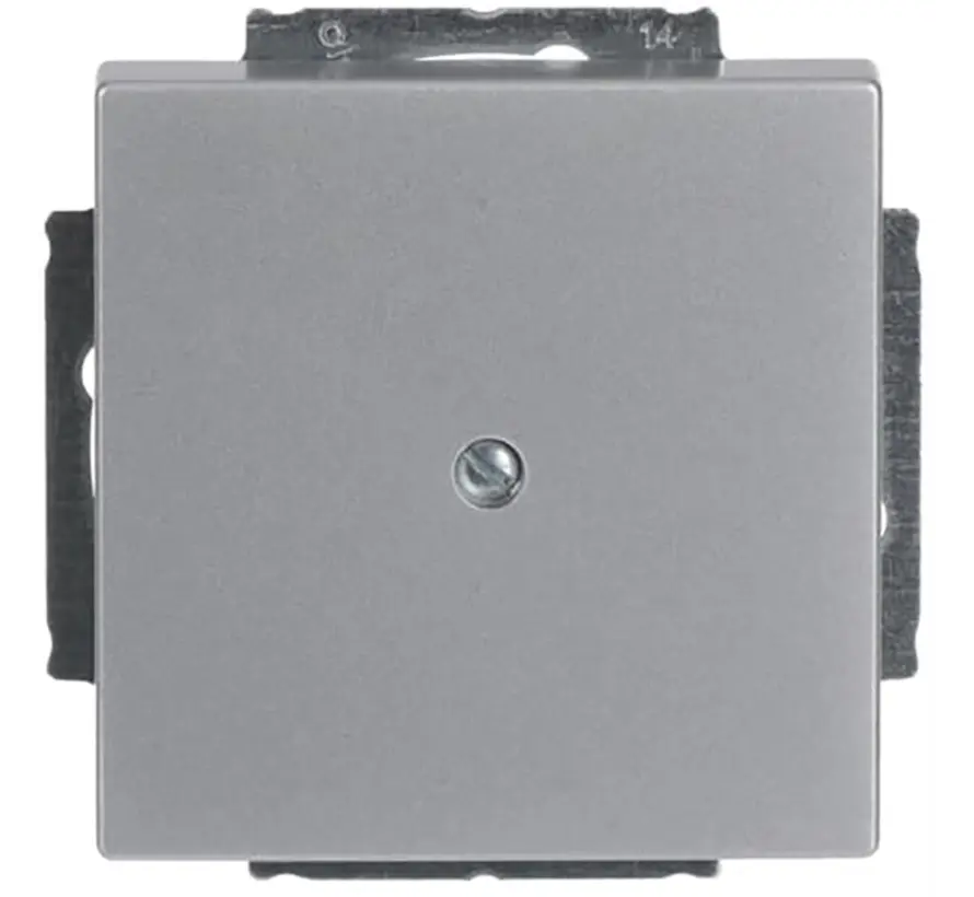 Blindabdeckung mit Tragplatte alusilber matt (1742-83)