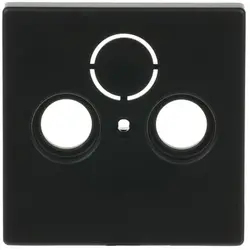 Busch-Jaeger Zentralplatte Antennen / Koaxial Steckdose schwarz matt (1743-885)