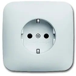 Busch-Jaeger Schuko-Steckdose mit Vollplatte für Einzelmontage Reflex SI (20 EUJR-214-503)