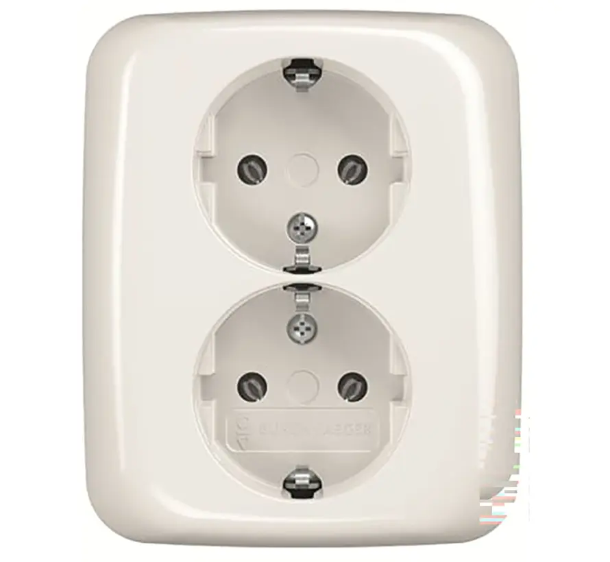 Schuko-Steckdose 2-fach für 1-fach Unterputzdose Reflex SI (202 EUJR-214)