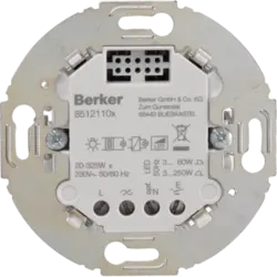 Berker Elektronischer Schalteinsatz 1-fach 2-Draht rund (85121101)