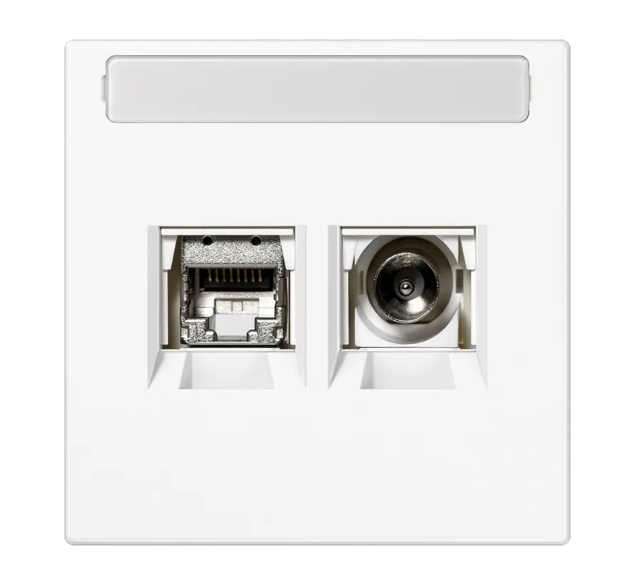 Smart-TV-Anschlussdose LS990 schneeweiß matt (MMD LS 4521 WWM)