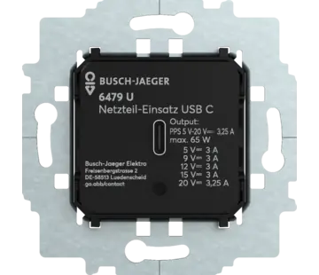 Busch-Jaeger USB-Netzteil-Einsatz USB-C PD 65W (6479 U)