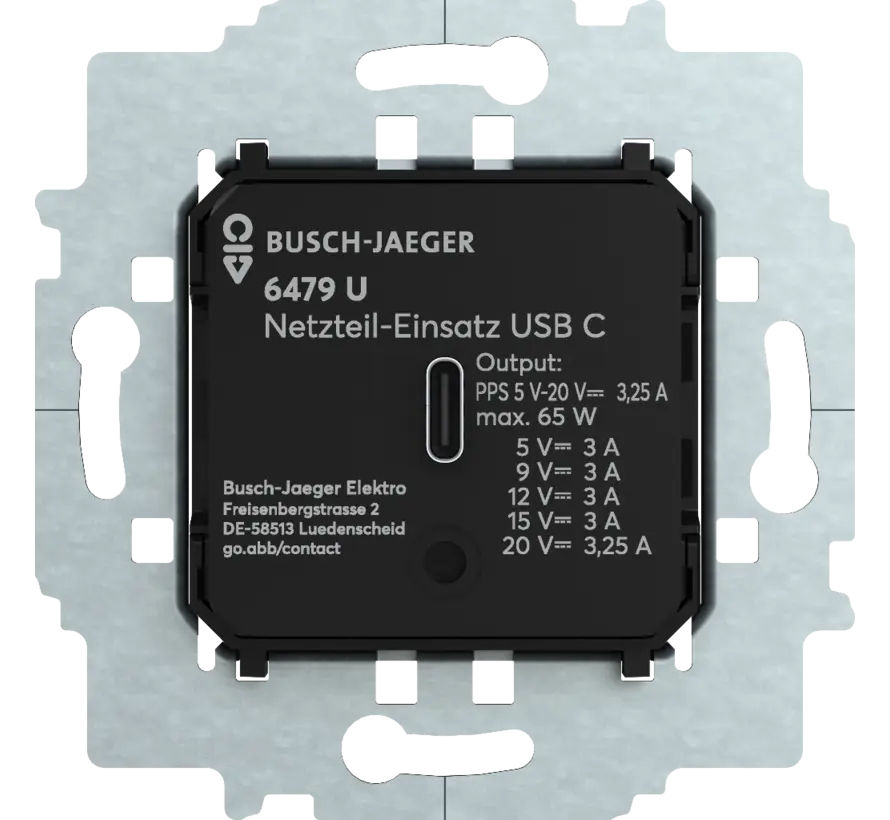 USB-Netzteil-Einsatz USB-C PD 65W (6479 U)