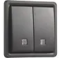 Hydro Taster 2-fach mit 2 Schließer- oder Öffnerkontakt Kontrollfenster und Steckklemmen schwarz (761-35105)