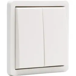 Niko Hydro Taster 2-fach mit 2 Schließer- oder Öffnerkontakt und Steckklemmen weiß (701-35005)