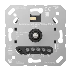 JUNG Raumthermostat Heizen/Kühlen 230 V Relais (RTR 233)