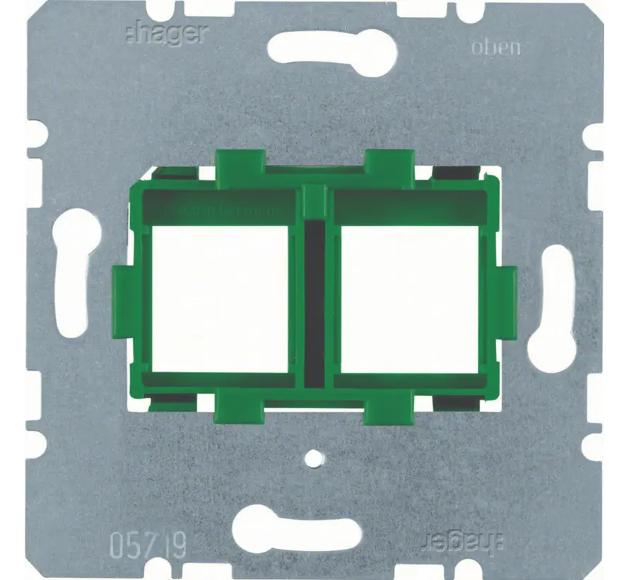 Tragplatte Modular Jack 2-fach (WDF4714G)
