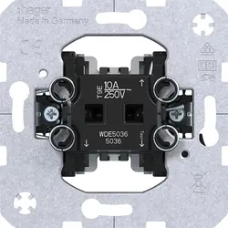 Hager Berker Taster Wechsler 10A mit Krallenbefestigung (WDE5036)