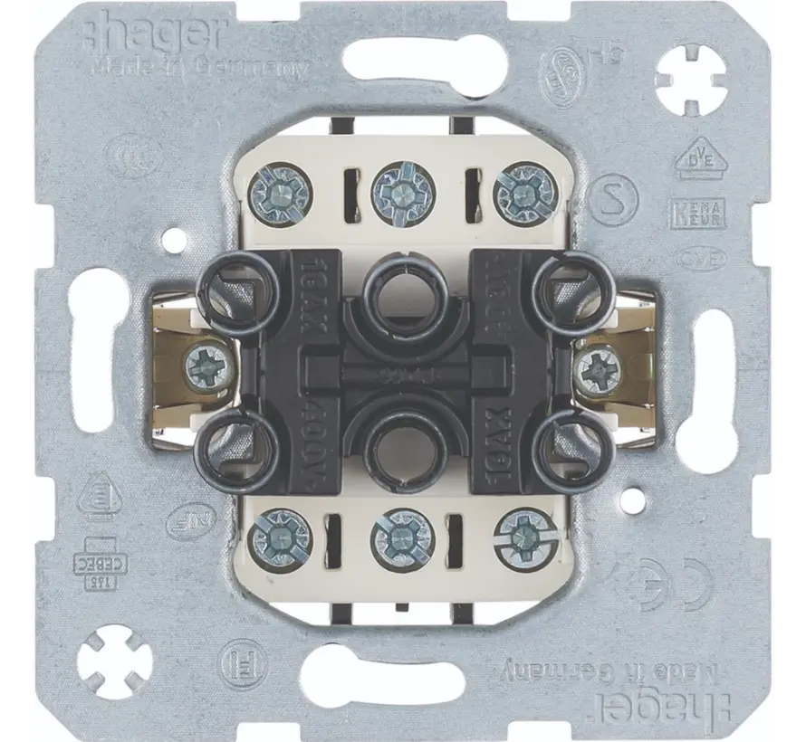 3-fach Ausschalter 3x1-polig 16A mit Krallenbefestigung (WDE633023)