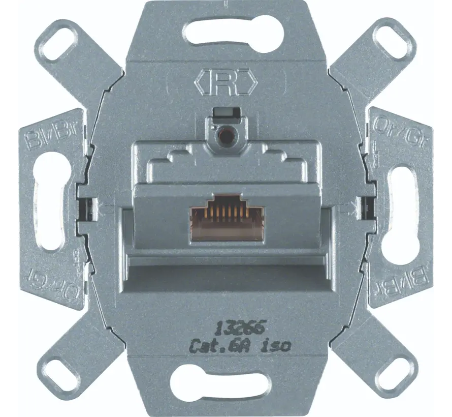 RJ45 Netzwerk-Anschlussdose CAT6A 1-fach (WDF41076)