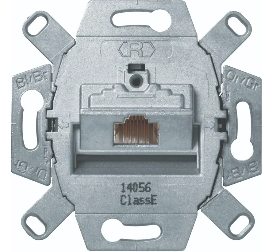 RJ45 Netzwerk-Anschlussdose CAT6E 1-fach (WDF410766)