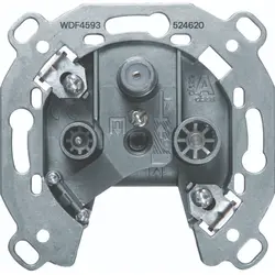 Hager Berker Antennenanschlussdose Radio/TV/Satellit (WDF4593)