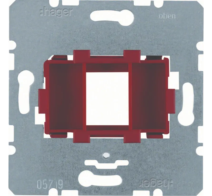 Tragplatte Modular Jack 1-fach rot 15,5 x 19,5mm (WDF4611R)