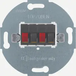 Hager Berker Lautsprecheranschluss 2-fach anthrazit matt (WDF4800AT2)