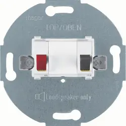 Hager Berker Lautsprecheranschluss 1-fach weiß matt (WDF4800PW1)