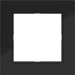 Hager Berker Abdeckrahmen 1-fach A1 nachtschwarz glänzend (WAD6100BG)
