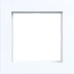 Hager Berker Abdeckrahmen 1-fach A1 lichtweiß glänzend (WAD6100WG)