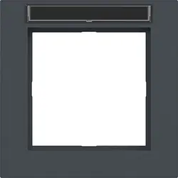 Hager Berker Abdeckrahmen 1-fach mit Beschriftungsfeld A1 anthrazit matt (WAD6101AT)