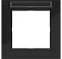 Abdeckrahmen 1-fach mit Beschriftungsfeld A1 nachtschwarz glänzend (WAD6101BG)