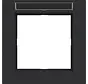 Abdeckrahmen 1-fach mit Beschriftungsfeld A1 nachtschwarz matt (WAD6101BM)