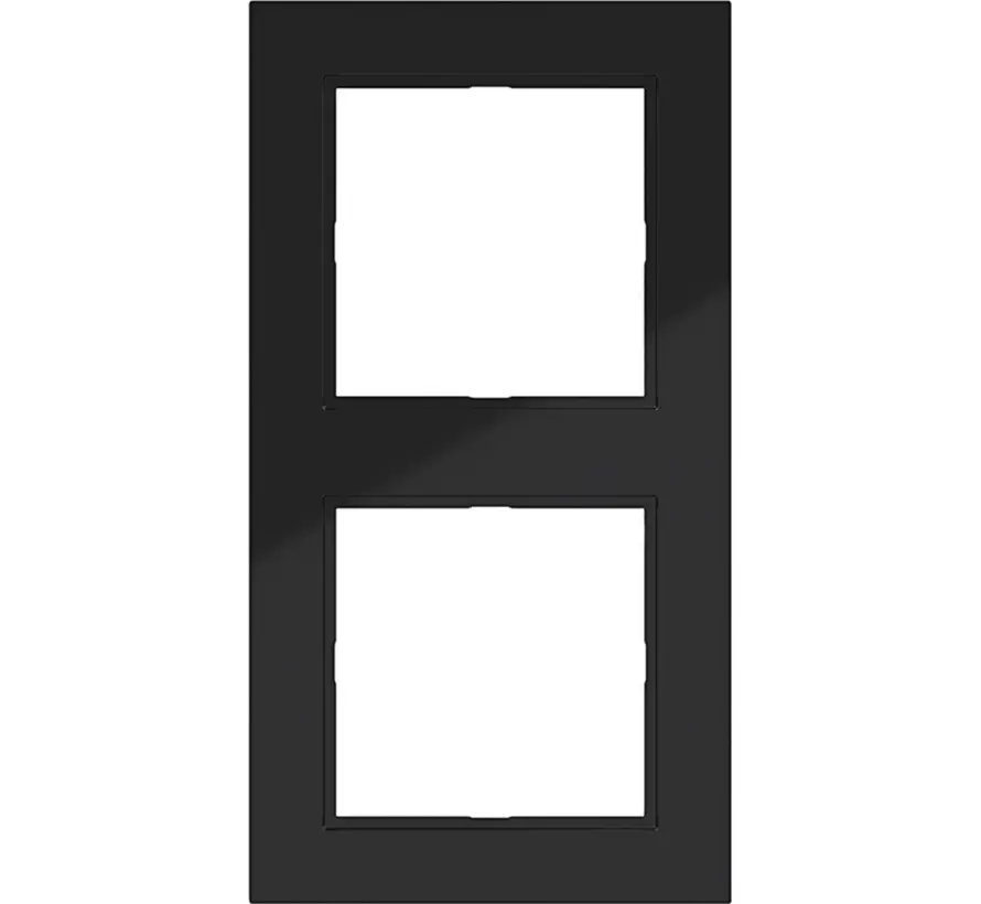 Abdeckrahmen 2-fach A1 nachtschwarz glänzend (WAD6200BG)