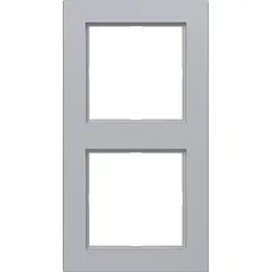 Hager Berker Abdeckrahmen 2-fach A1 titan matt (WAD6200TA)