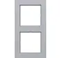 Abdeckrahmen 2-fach A1 titan matt (WAD6200TA)