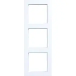 Hager Berker Abdeckrahmen 3-fach A1 lichtweiß matt (WAD6300WM)