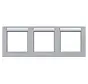 Abdeckrahmen 3-fach horizontal mit Beschriftungsfeld A1 titan matt (WAD6302TA)