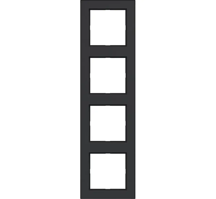 Abdeckrahmen 4-fach A1 nachtschwarz matt (WAD6400BM)
