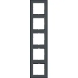 Hager Berker Abdeckrahmen 5-fach A1 anthrazit matt (WAD6500AT)