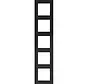 Abdeckrahmen 5-fach A1 nachtschwarz glänzend (WAD6500BG)