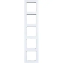 Hager Berker Abdeckrahmen 5-fach A1 lichtweiß glänzend (WAD6500WG)