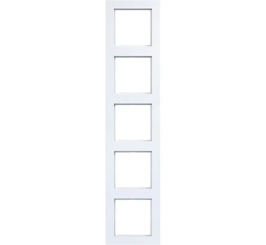 Abdeckrahmen 5-fach A1 lichtweiß glänzend (WAD6500WG)