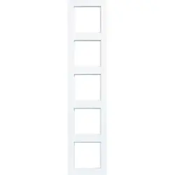 Hager Berker Abdeckrahmen 5-fach A1 lichtweiß matt (WAD6500WM)