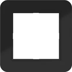 Hager Berker Abdeckrahmen 1-fach C1 nachtschwarz glänzend (WAD7100BG)