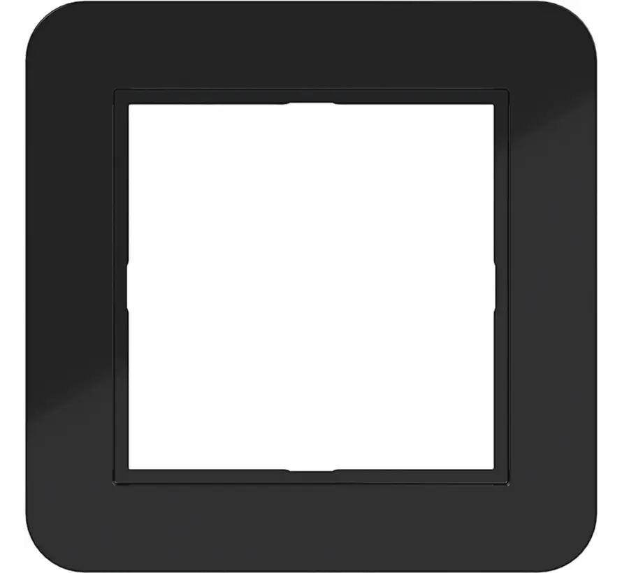 Abdeckrahmen 1-fach C1 nachtschwarz glänzend (WAD7100BG)