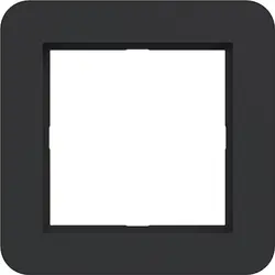 Hager Berker Abdeckrahmen 1-fach C1 nachtschwarz matt (WAD7100BM)